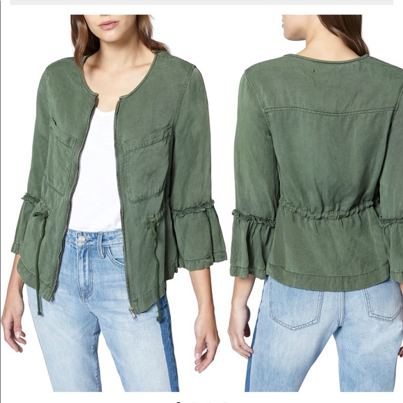 Nordstrom Jackets & Blazers - Sanctuary military frill peplum jacket Sz-XS